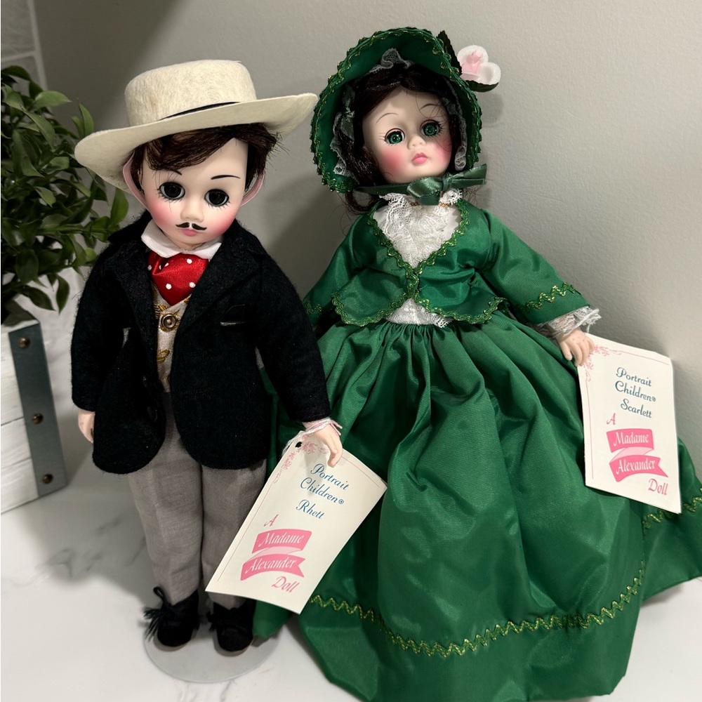 Madame Alexander Scarlett & Rhett dolls Gone with the Wind w/ Boxes! FLAW